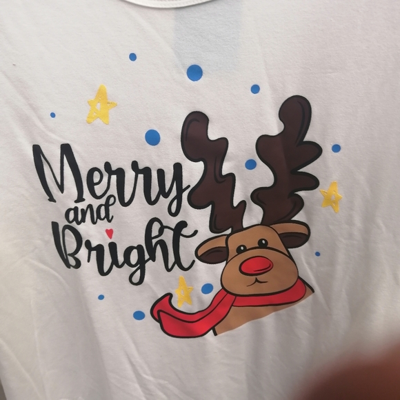 Brand New FAMILY PAJAMAS Matching Men's L & kids 9-12M Family Pajama Set - Picture 2 of 4